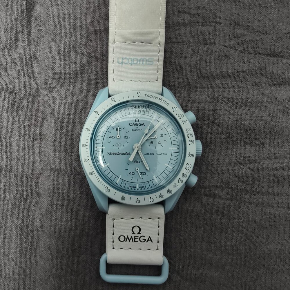 🔥HOT🔥 NWT Swatch X Omega Bioceramic Moonswatch Mission To Uranus Watch